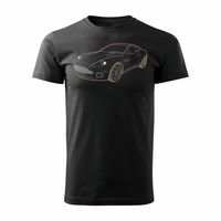 Koszulka motoryzacyjna z Aston Martin Vanquish DB9 męska czarna REGULAR L