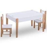 3-częściowy zestaw dla dzieci, stolik do rysowania i krzesła