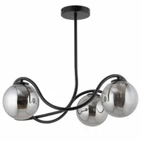 Sufitowa lampa balls VENA 33685 Sigma szare kule szklane czarna