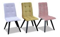 Krzesło tapicerowane VELVET różne wzory profilowane oparcie