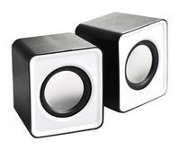 Mini GŁOŚNIKI Komputerowe Stereo 2x3W USB czarno-białe ZS35