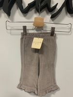Welurowe spodnie z falbanką 3-6 m-cy, 62-68 cm 0-6 m-cy