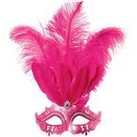 Maska karnawałowa "Rosalinda", różowa, KRASZEK