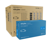 Rękawiczki nitrylowe bezpudrowe Nitrylex 10x100 szt. 7 (S)