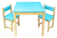 Stolik z krzesełkami niebieski
