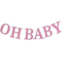 Girlanda "Baby Shower ", różowa, Godan, 300cm