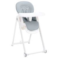 Lumarko Wysokie krzesełko dla dziecka, jasnoszare, aluminiowe!