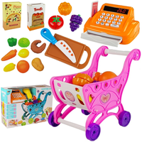 Market Wózek Sklepowy + Kasa Fiskalna Akcesoria