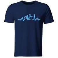Koszulka Rower Linia Życia, prezent dla rowerzysty, granatowa, L