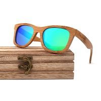 Drewniane okulary przeciwsłoneczne Niwatch Lupus Green