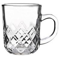Kubek szklany szklanka z uchem TOMMY 230 ml