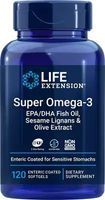 Super Omega-3 EPA/DHA z Lignanami Sezamowymi i Ekstraktem z Oliwek (120 kaps.)