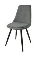 Krzesło Dankor Design MEZI materiał jasno szary  nogi grafit
