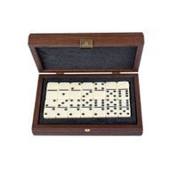 Ekskluzywne domino w pudełku drewnianym 24x17cm DXL20