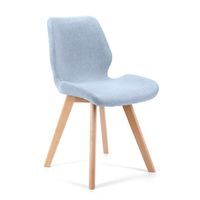 4x krzesło tapicerowane materiałowe SJ.0159 Niebieskie