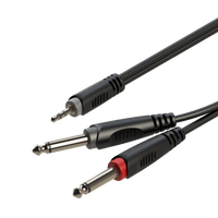 Kabel przewód sygnałowy mini Jack - Jack 6,3 mm 3m