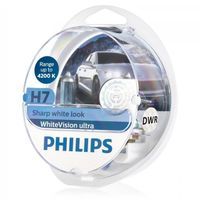 Żarówki H7 PHILIPS WhiteVision ultra +60% 12V 55W + 2x W5W (4200K)