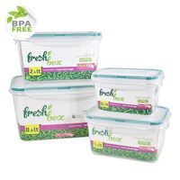 Pojemniki do żywności Fresh Box bez BPA komplet 4 sztuki całkowita pojemność 8,9 l