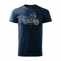 Koszulka motocyklowa z motocyklem Honda Varadero męska granatowa REGULAR XL