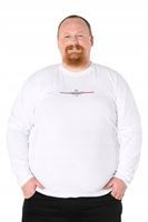 Duża Koszulka Męska z Długim Rękawem 562-05 r 5XL