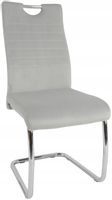 Krzesło Dankor Design TRIS welur jasno szary