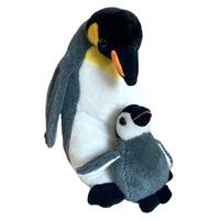 Maskotka Pingwin Z Dzieckiem 33 Cm