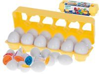 Jajka do zabawy wyjmowane dopasuj liczby i kolory