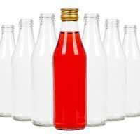 Zestaw 100 sztuk butelka SOK 250 ml z zakrętkami na soki