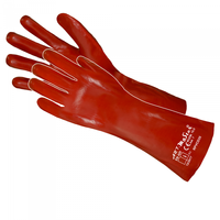 Rękawice ochronne robocze z pcv czerwone RPVCD35 kat. 1 10-XL