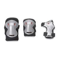 Ochraniacze na łyżworolki roces super jr 3-pack czarno szare 301276 Rozmiar - S