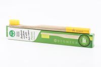 Bambusowa szczoteczka do zębów dla dorosłych - średnia – żółta