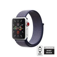 Crong Nylon - Pasek sportowy do Apple Watch 38/40 mm (Midnight Blue)