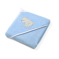 Babyono okrycie kąpielowe welurowe – ręcznik z kapturkiem 85x85cm
