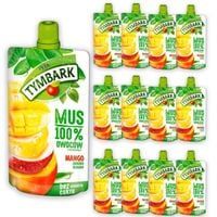 Tymbark Mus 100% mango jabłko banan 120 g x 12 sztuk