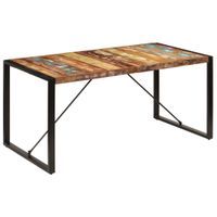 Stół Jadalniany, 160 X 80 X 75 Cm, Lite Drewno Z Odzysku