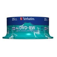 DVD-RW 4,7GB 4X SZT*25 VERBATIM