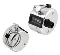 LICZNIK CLICKER KLIKACZ przyrząd do zliczania Max 9999 srebrny AG75