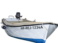 2 x NUMERY WODOODPORNE rejestracyjne łódkę ŁÓDŹ jachty samoprzylepne