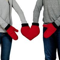 Zakochane rękawiczki Serce dla Dwojga Pary prezent