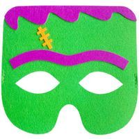 Maska filcowa "Zielony Potwór", Godan, 18x17 cm