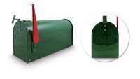 Skrzynka pocztowa na listy w stylu amerkańskim zielona