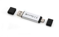 PENDRIVE USB 3.0 + Type-C 32GB SILVER