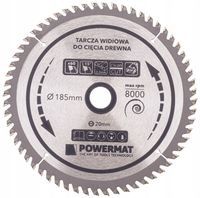 Tarcza WIDIOWA Do Drewna Piły Piła 185 x 20 mm 60Z PM0884
