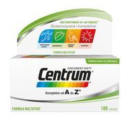 CENTRUM Kompletne od A do Z suplement diety z witaminami i składnikami mineralnymi dla dorosłych 100 tabletek
