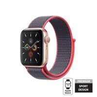 Crong Nylon Band - Pasek sportowy do Apple Watch 38/40 mm (Electric Pink)