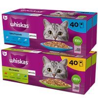 Whiskas Karma dla kotów MIX 6 smaków ryba drób 85 g x 80 sztuk