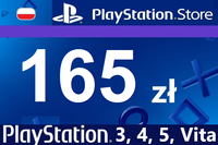 Playstation 165 zł, Doładowanie PSN Store
