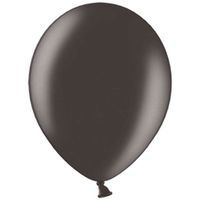 Balony "Metallic", czarne, 10" STRONG,  50 szt