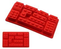 FORMY DO WYPIEKÓW PĄCZKÓW KLOCKI LEGO SILIKON 10 szt czerwone AG433E