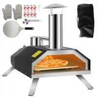 DUŻY PRZENOŚNY PIEC DO PIZZY NA DREWNO ZESTAW